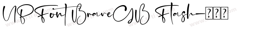 UPFont BraveGB Flash字体转换